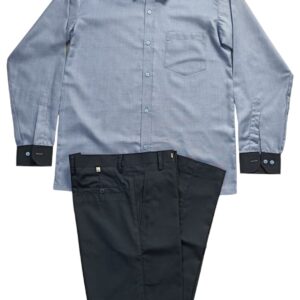 Light Blue & Black Formal Workwear Set