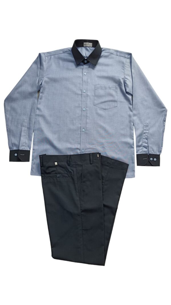 Light Blue & Black Formal Workwear Set
